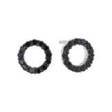 Sif Jakobs Jewellery Damen Ohrstecker Biella Uno Piccolo mit schwarzen Zirkonen