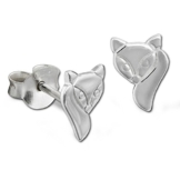 SilberDream Damen Ohrring Stecker Fuchs 925 Sterling Silber Ohrstecker SDO8215J