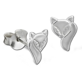 SilberDream Damen Ohrring Stecker Fuchs 925 Sterling Silber Ohrstecker SDO8215J