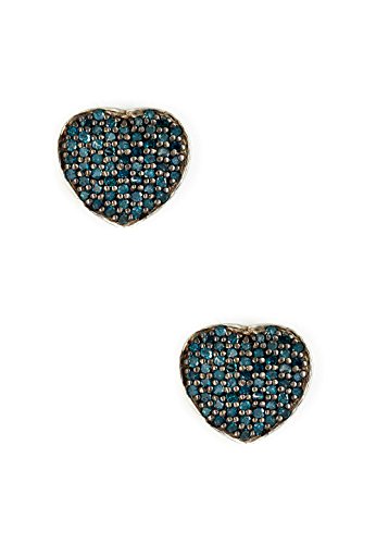 Silvancé – Damen Ohrringe – 925 Silber, rhodiniert – echter Edelstein: Blaue + Diamanten E1374BL