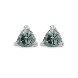 Silvancé – Damen Ohrringe – 925 Silber, rhodiniert – echter Edelstein: Blautopas E1289BT