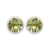 Silvancé – Damen Ohrringe – 925 Silber, rhodiniert – echter Edelstein: Lemonquarz E717LQ