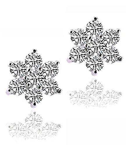 Snowflake -Bolzen-Ohrringe für Frauen
