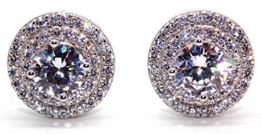 Sterling Silber Diamant 1,56 ct Ohrstecker Ohrring (925)