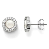 Thomas Sabo Sterling Silver Damen-Ohrringe Silber Weiß H1861-030-14