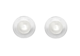 Tuscany Silver Silver Damen-Ohrringe 10mm White Mother of Pearl Round Stud – 8.57.9209
