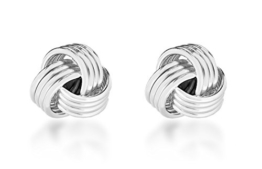 Tuscany Silver Silver Damen-Ohrringe 8mm Knot Stud – 8.55.2119