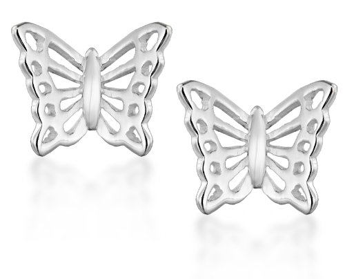 Tuscany Silver Silver Damen-Ohrringe Filigree Butterfly Stud – 8.55.5279
