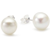 Vinani Damen-Ohrstecker Perle mittel Sterling Silber 925 Ohrringe OPW