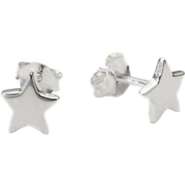 Vinani Damen-Ohrstecker Stern klein glänzend Sterling Silber 925 Ohrringe OSKS