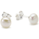 Vinani Damen-Ohrstecker kleine Süßwasserzuchtperle Sterling Silber 925 Ohrringe OPK
