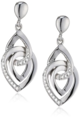 Viventy Damen-Ohrstecker 925 Sterling Silber mit 42 Zirkonia in weiss 764494
