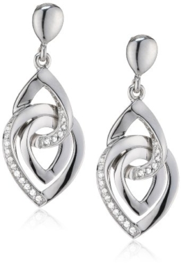 Viventy Damen-Ohrstecker 925 Sterling Silber mit 42 Zirkonia in weiss 764494
