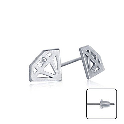 Vorra Fashion Ohrstecker 925 Sterling-Silber Diamant-Form Dreieck