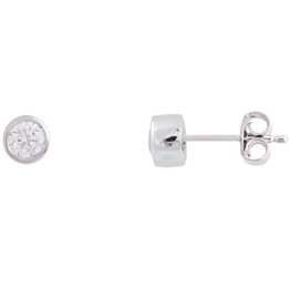 XENOX Ohrringe XS7028 Damen Ohrstecker Silver Circle Sterling-Silber 925 Silber weiß Zirkonia