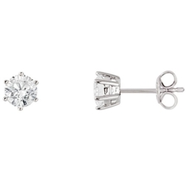 XENOX Ohrringe XS7262 Damen Ohrstecker Silver Circle Sterling-Silber 925 Silber weiß Zirkonia
