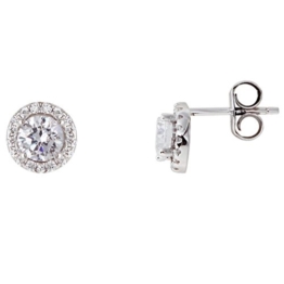 XENOX Ohrringe XS7363 Damen Ohrstecker Silver Circle Sterling-Silber 925 Silber weiß Zirkonia