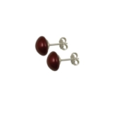 Zarten Bordeaux-Sterling Silber Swarovski-Perle Ohrringe/Ohrstecker mit Geschenkbox