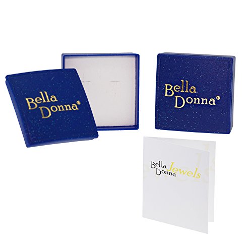 Bella Donna Damen- Ohrclipse 925 Silber ca. ct. 2 Onyxe 11 mm -