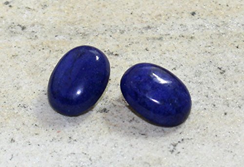 budawi® – Lapis lazuli Ohrstecker 6 mm AA++ Qualität, 925er Sterling Silber, Edelstein Ohrringe Lapislazuli -