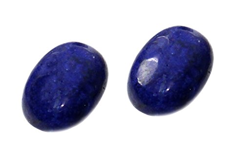 budawi® – Lapis lazuli Ohrstecker 6 mm AA++ Qualität, 925er Sterling Silber, Edelstein Ohrringe Lapislazuli