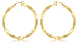 Carissima 9 Karat 375er Gelbgold 40mm Griechische Spiralen Creolen - 1.53.2769 -