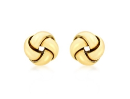 Carissima 9 Karat 375er Gelbgold 9mm Knoten Ohrstecker - 1.55.6259 -