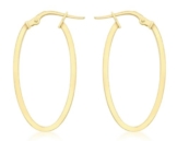 Carissima 9 Karat 375er Gelbgold Vierkant Rohr Creolen - 1.53.3479 -