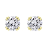Carissima 9 Karat Gelbgold 8mm  Zirkonia Großer einzelner Stein Ohrstecker - 1.58.4999 -