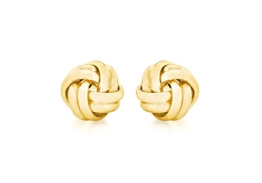 Carissima Damen-Ohrstecker Knoten 375 Gelbgold 9 mm 1.55.6219 -