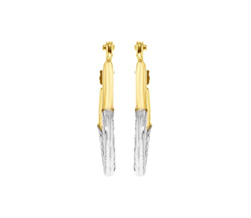 Carissima Gold Damen-Creolen 9ct 2 Heart Creole Earrings 375 Gelbgold - 1.58.2079 -