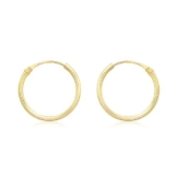 Carissima Gold Damen-Creolen 9ct Yellow 13mm Sleeper Hoop Earrings 375 Gelbgold-1.53.9799 -