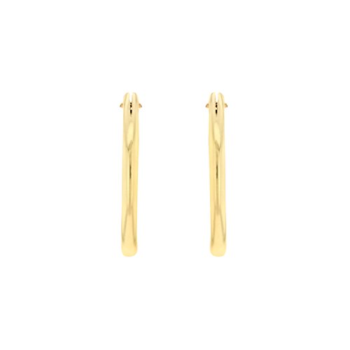 Carissima Gold Damen-Creolen 9ct Yellow 13mm Sleeper Hoop Earrings 375 Gelbgold-1.53.9799 -