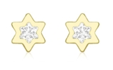 Carissima Gold Damen-Ohrstecker 375 Gelbgold Zirkonia Weiß 0.6 cm - 1.58.8139 -