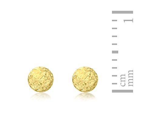 Carissima Gold Damen-Ohrstecker 9ct gelb Diamond Cut 3mm Ball Stud 375 Gelbgold-1.55.7989 -