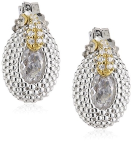 caï women Damen-Ohrstecker 925 Sterling Silber rhodiniert Zirkonia weiß C1462E/90/03