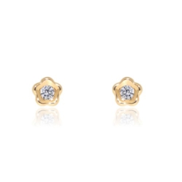 Damen & Kinder Daisy Ohrstecker - Gelbgold 9 Karat (375) -