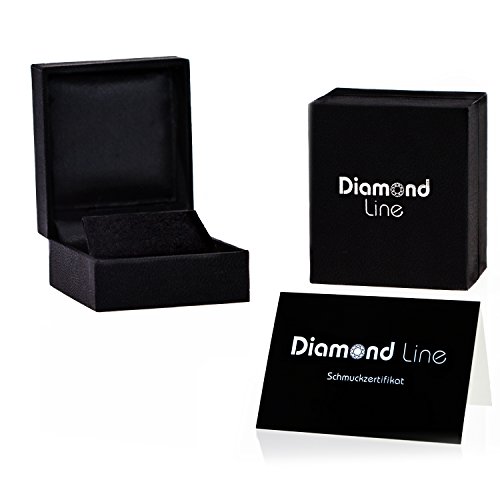 Diamond Line Damen-Diamant-Ohrstecker 585 Weißgold 2 Diamanten ca. 0,15ct. weiß Lupenrein (W-LR) -