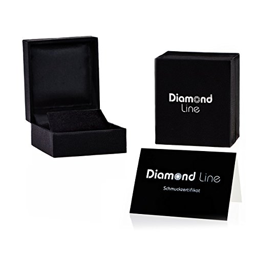 Diamond Line Damen-Single-Diamant-Ohrstecker 585 Gelbgold 1 Diamant ca. 0,10ct. weiß Piqué (W-PI) -