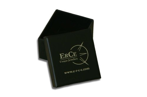 ERCE Lapislazuli Edelstein Ohrstecker Cabochon oval, 925 Sterling Silber, 7 x 5 mm im Geschenketui -