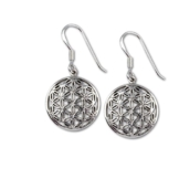 etNox-Ohrringe “Blume des Lebens“ 925 Silber (O5621)