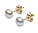 Kimura Pearls, Damen-Ohrringe 9 Karat (375) Gelbgold -