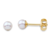 Miore Kinder und Jugendliche-Ohrstecker 9 Karat 375 Gelbgold 4mm -
