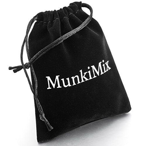 MunkiMix 925 Sterling Silber 925 Spikes Ohrringe Unendlichkeit Symbol Einzigartig Poliert -
