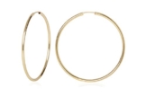 MyGold Damen-Creolen Ohrringe Gelbgold 585 Gold Durchmesser 50mm groß dünn Hochglanz ohne Stein Viva Romana V0004855 -