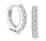 Numeis Damen Retro Diamant 925 Sterling Silber Ohrringe Ohrstecker -