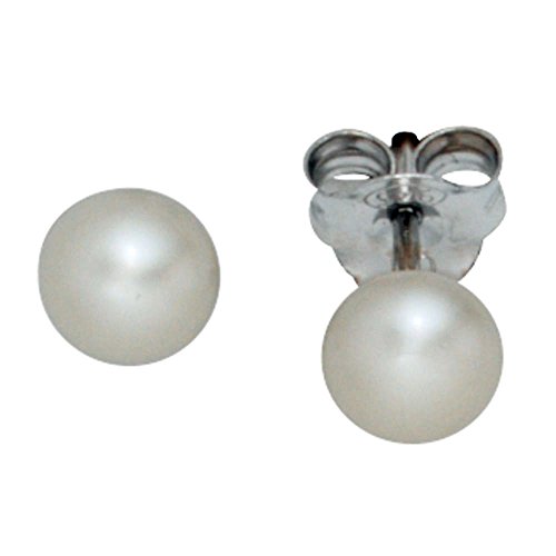 Ohrstecker 925 Sterling Silber 2 Süßwasser Perlen Ohrringe Perlenohrstecker ( Perlen Ohrschmuck ) -
