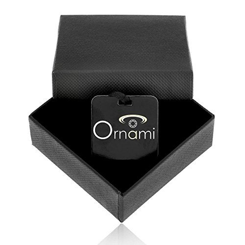 Ornami Ohrring Sterling-Silber 925, Zirkonia, Blumen-Design, lang, Ohrring -