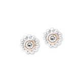 s.Oliver Damen-Ohrstecker 925 Silber rhodiniert Zirkonia  – 524940