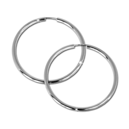 SilberDream Creole Simply 925 Sterling Silber 50mm Creolen Ohrringe SDO071 -